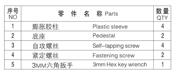 HF-91002-24单毛巾杆零件名称