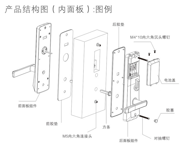 HZ-69532 贝韵 智能酒店锁 内面板